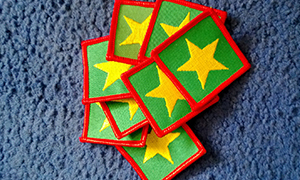 Star Rank Patches - Colored Stars Patches - Martial Arts Ranking Star Patch